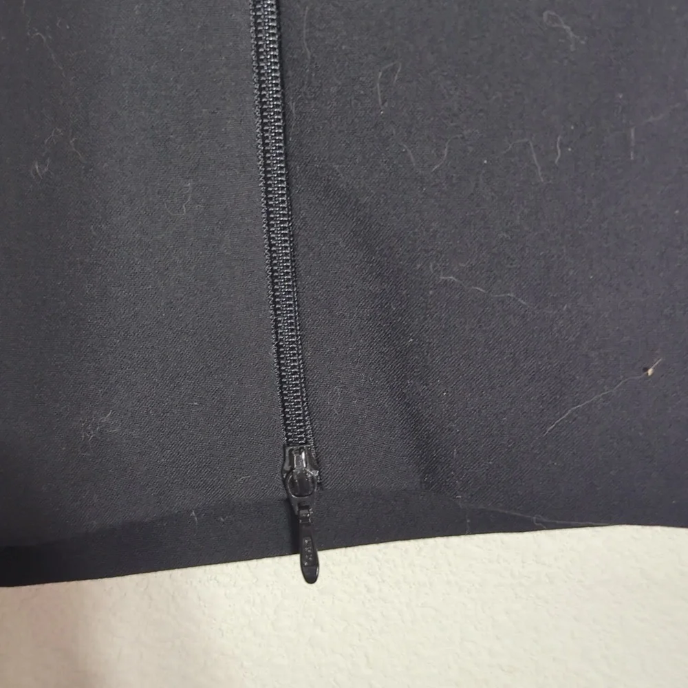The Limited Black Pencil Skirt with Double Buckle Detail Size 4 - Picture 4 of 8